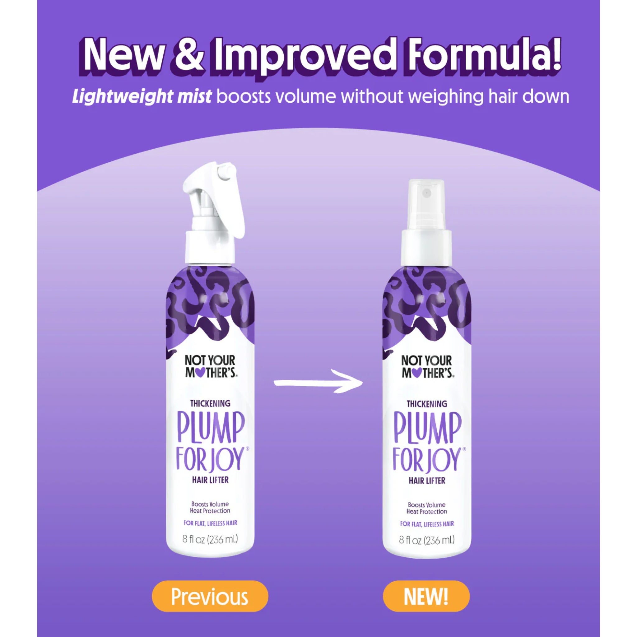 Not Your Mother's Plump for Joy Hair Lifter med ny og forbedret formula, lightweight mist der booster volumen.