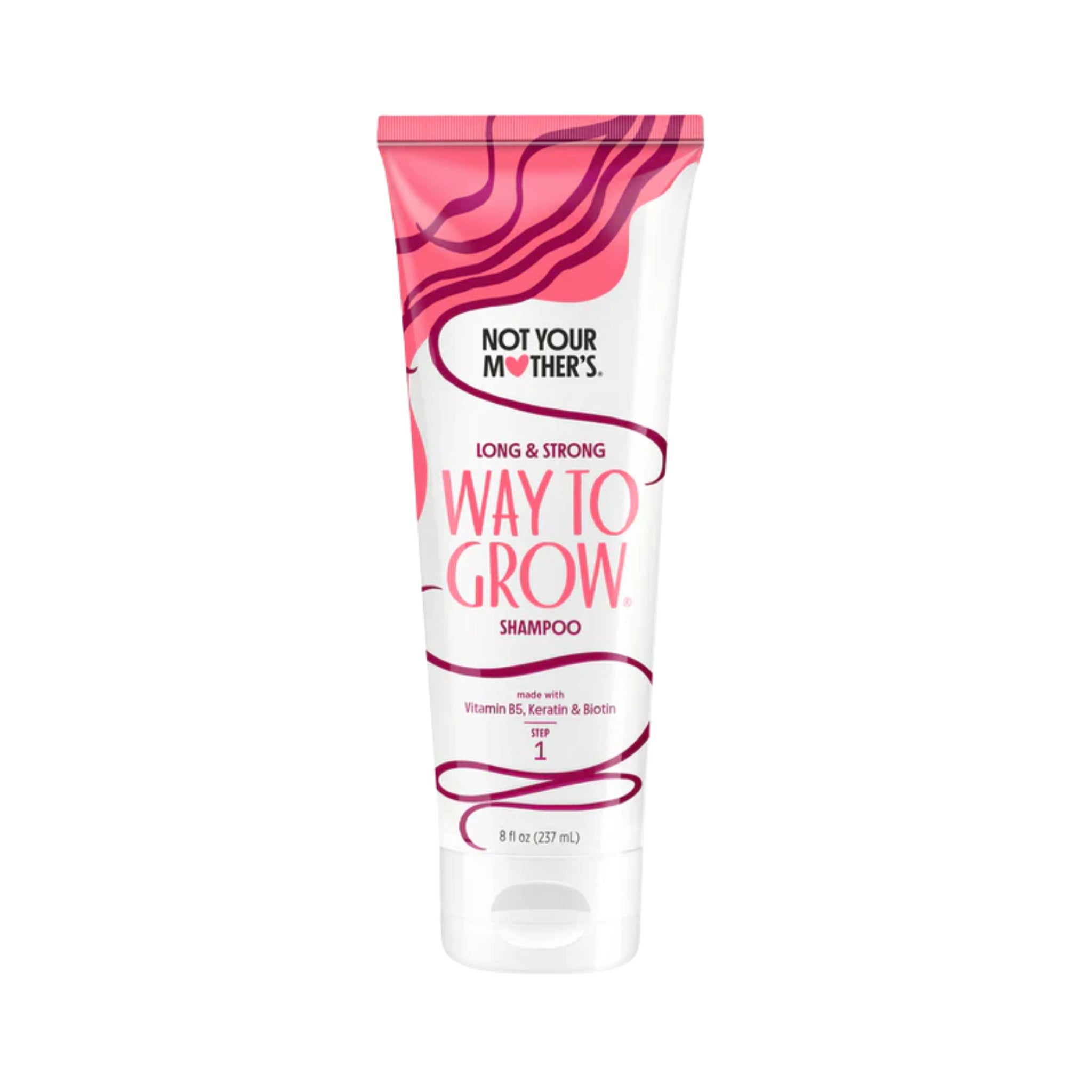 Not Your Mother's Way to Grow Long & Strong shampoo i pink tube med 237ml til hårvækst.