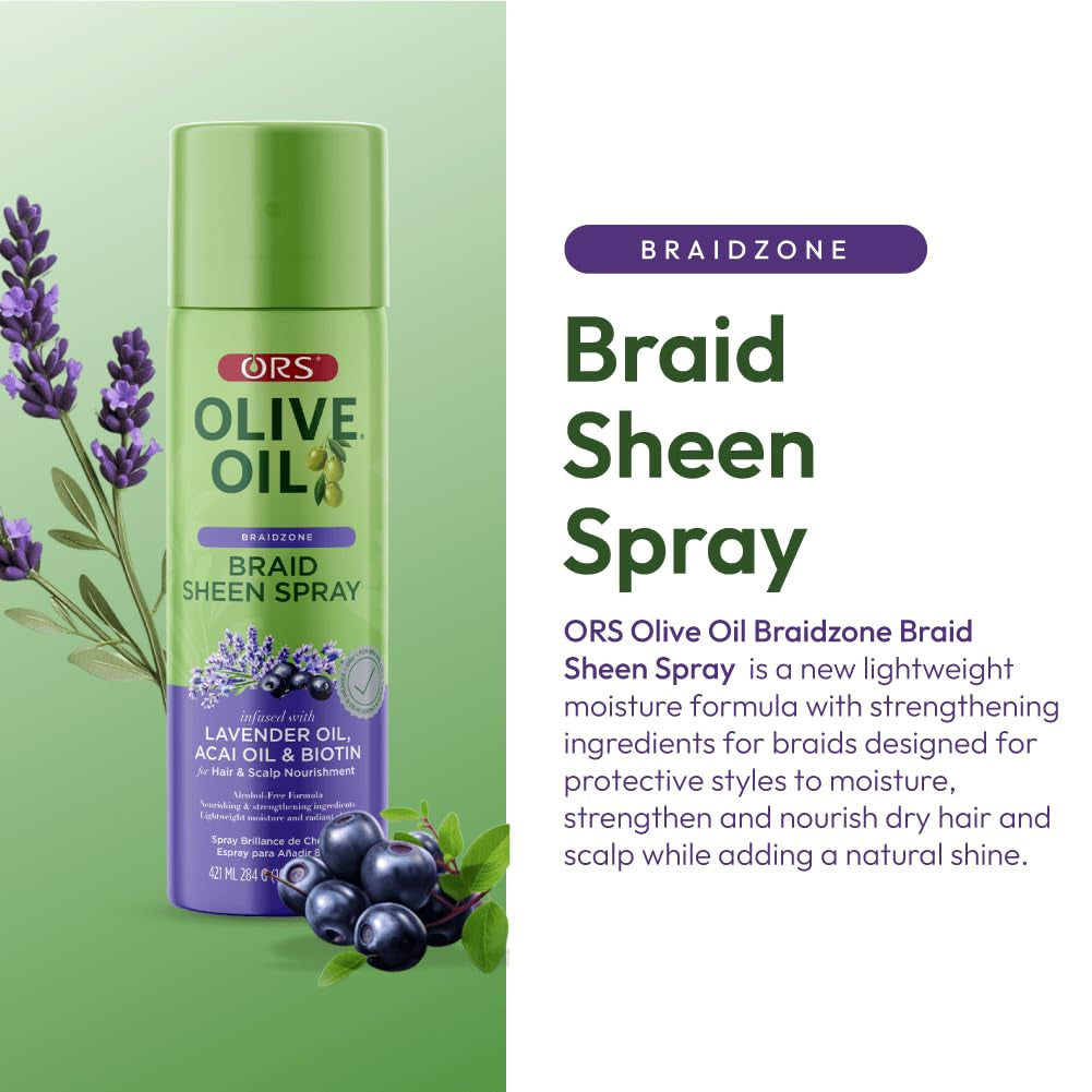 ORS Olive Oil Braidzone Braid Sheen Spray 421ml