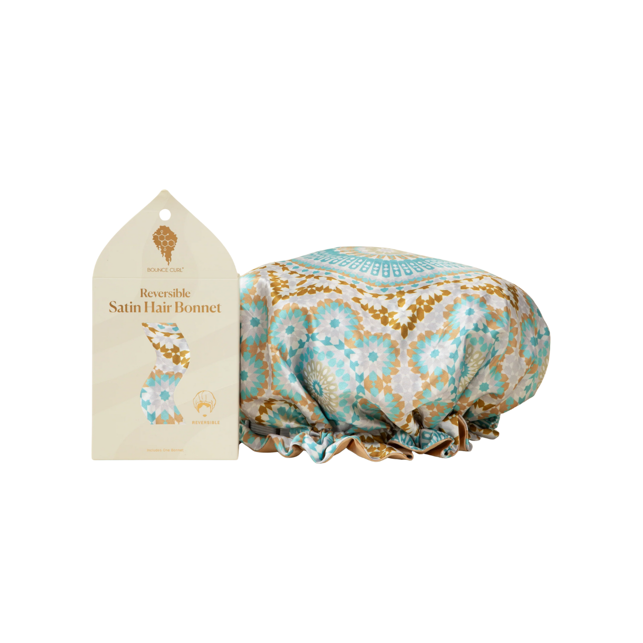 Bounce Curl Reversible Satin Hair Bonnet