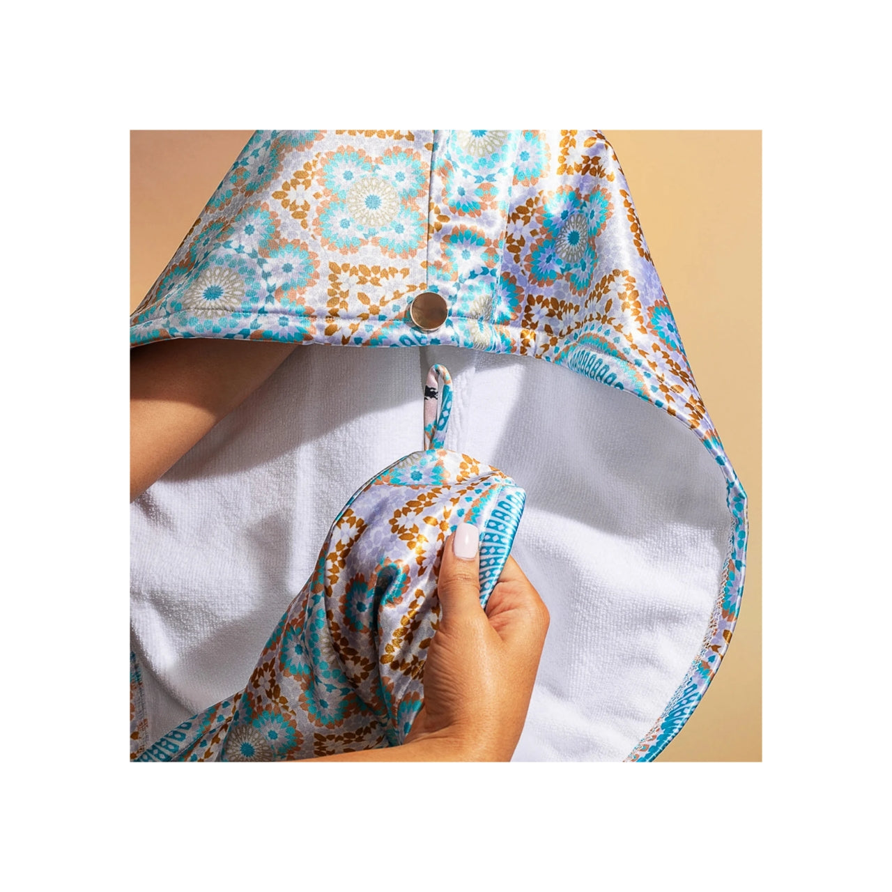 Bounce Curl Satin Microfiber Turban