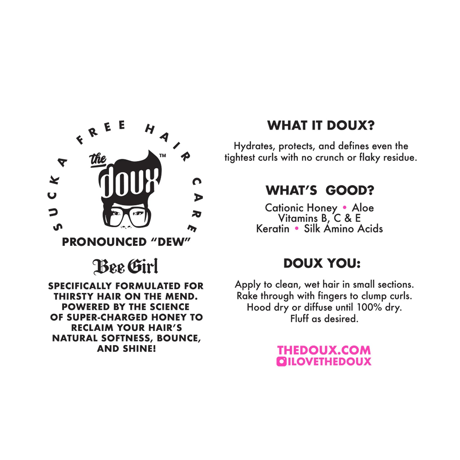 The Doux Bee-Girl Honey Curl Custard 454gr