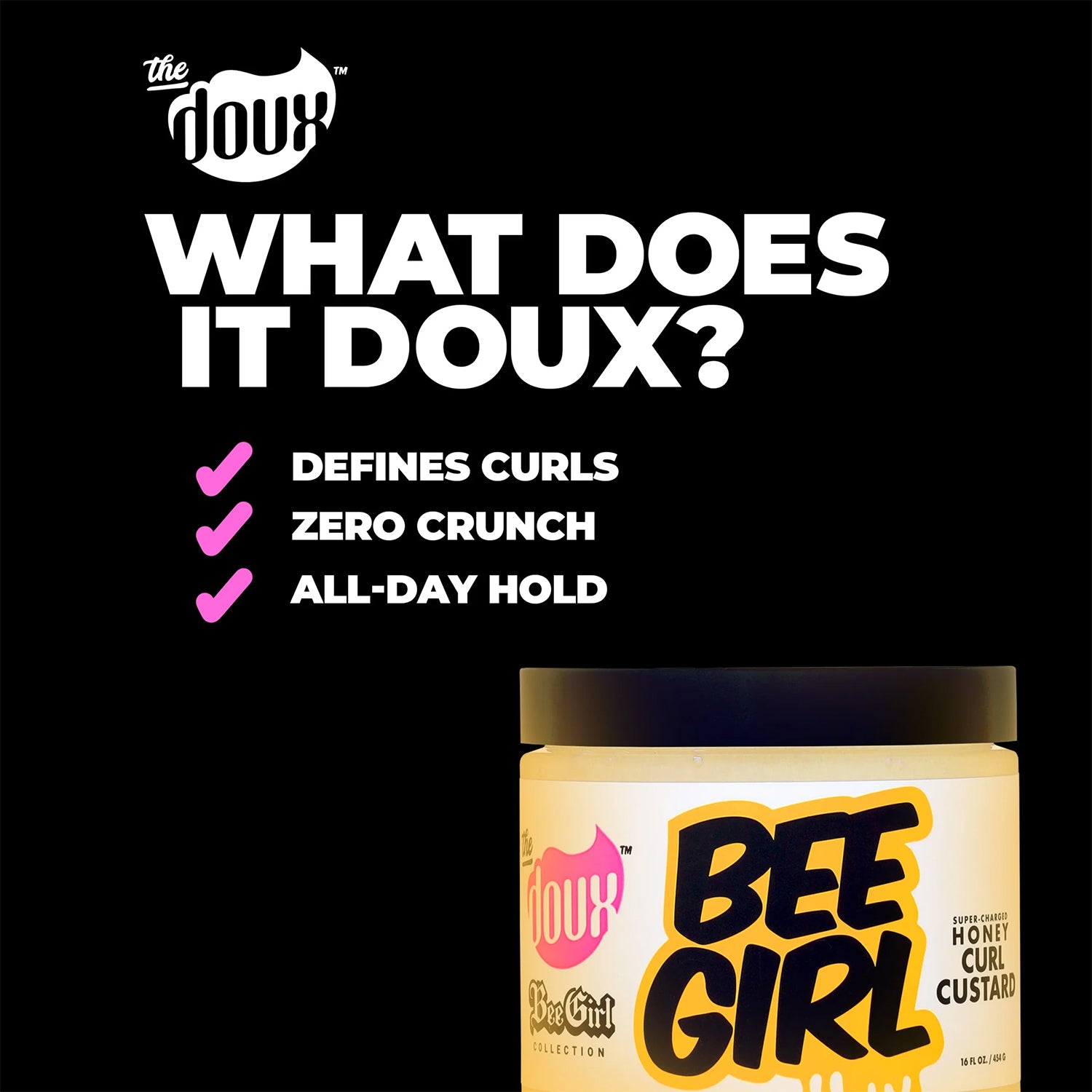 The Doux Bee-Girl Honey Curl Custard 454gr